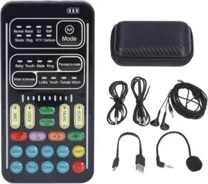 I9 Voice Changer Set Multifunction Portable Recording Mini Sound Card